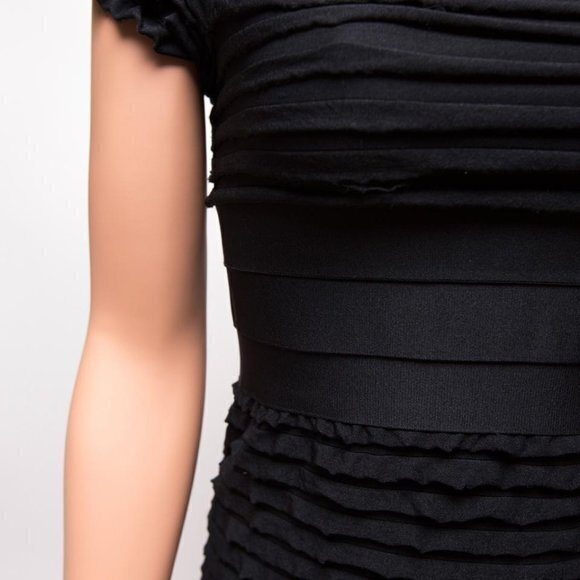 Max Studio Black Casual Dress Size S‎ Square Neck R - Picture 3 of 7